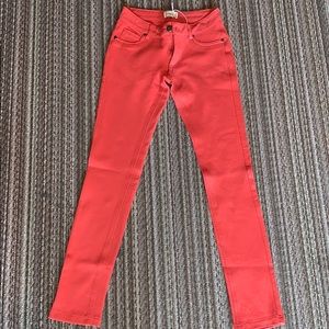 coral jeggings